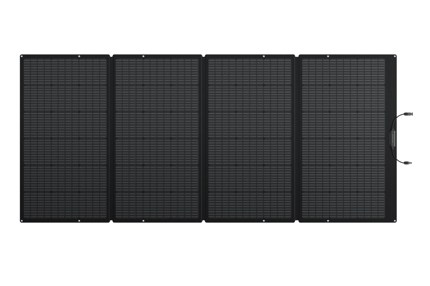 Foldable solar panel on a white background