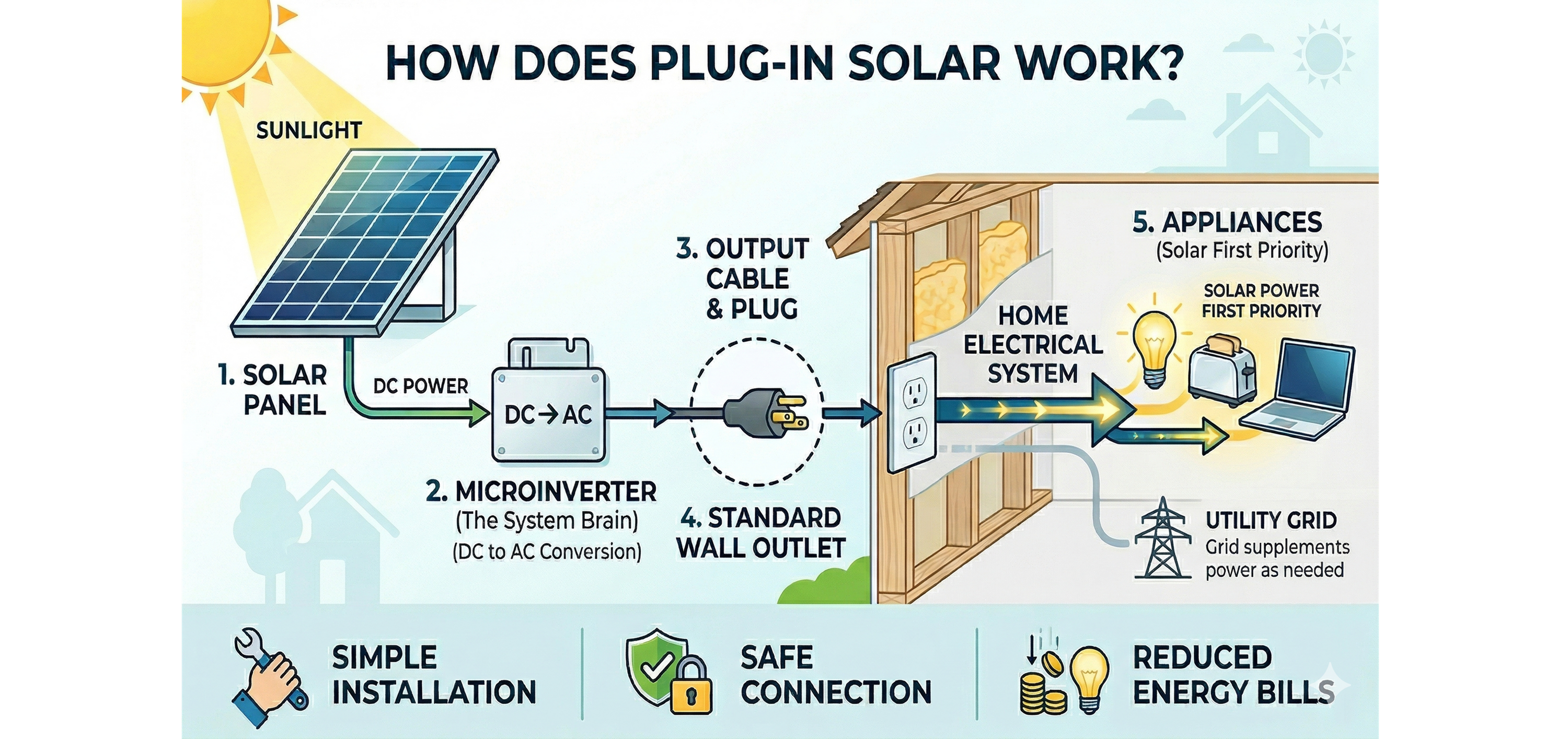 How Does Plug-In Solar Work? From Sunlight to Savings – OwnWatts