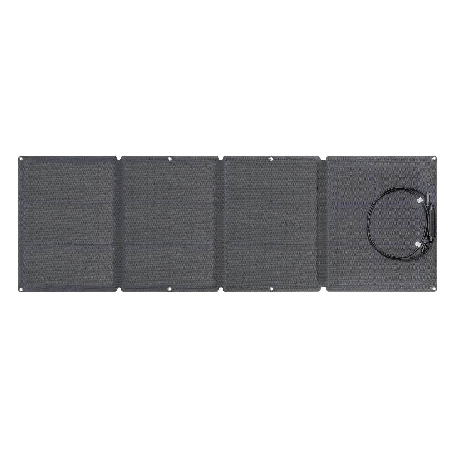 Foldable solar panel on a white background