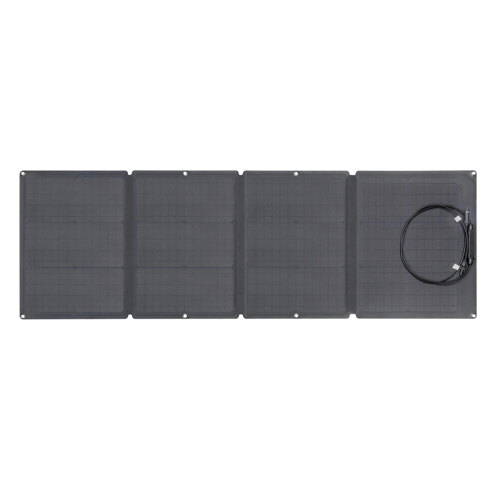 Foldable solar panel on a white background