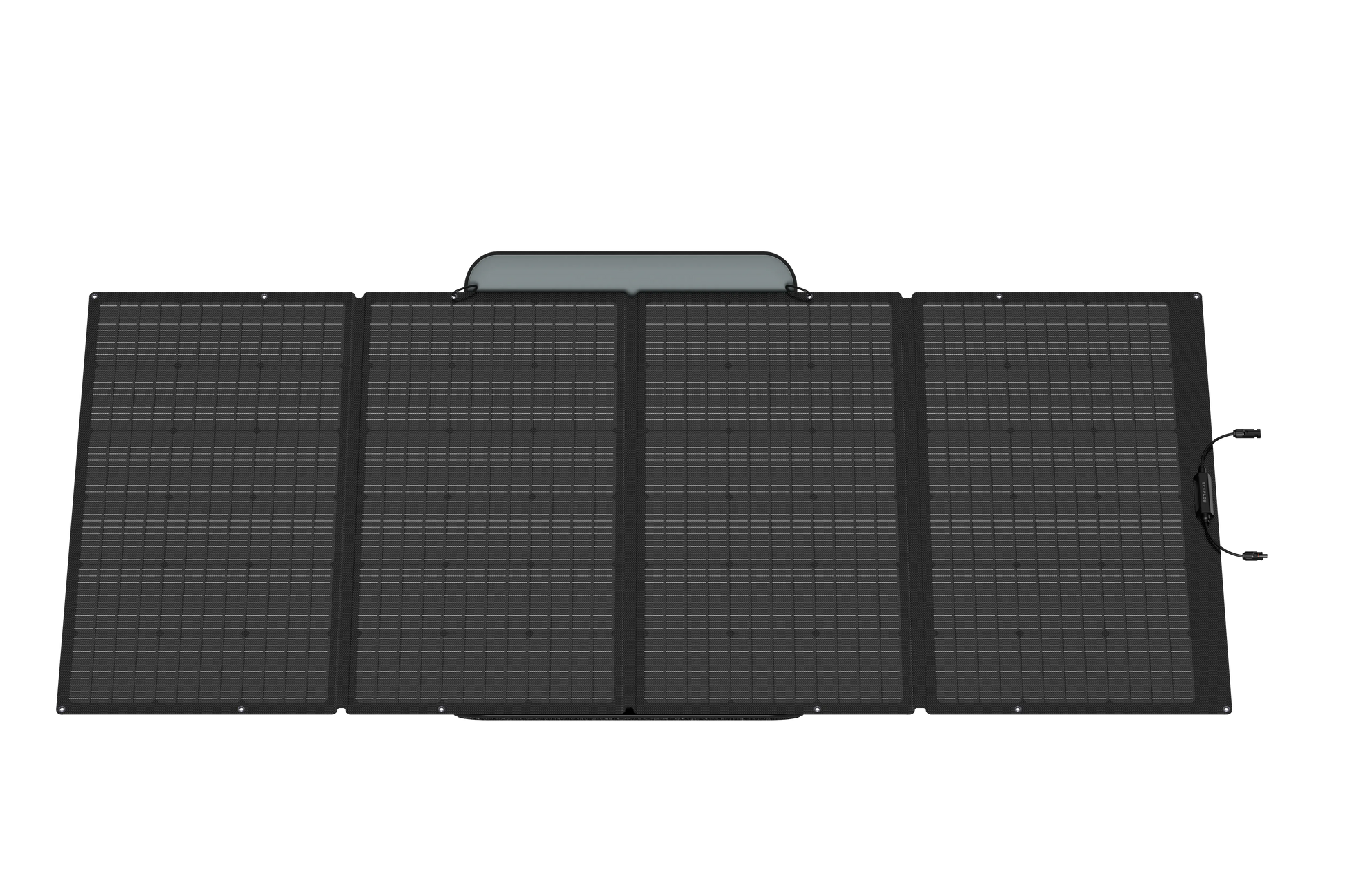Foldable solar panel on a white background