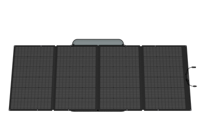 Foldable solar panel on a white background