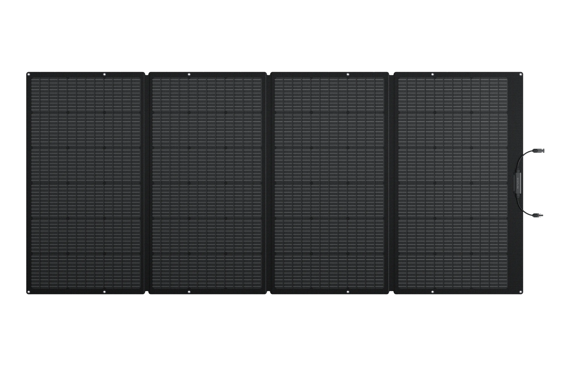 Foldable solar panel on a white background