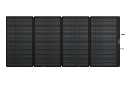 Foldable solar panel on a white background