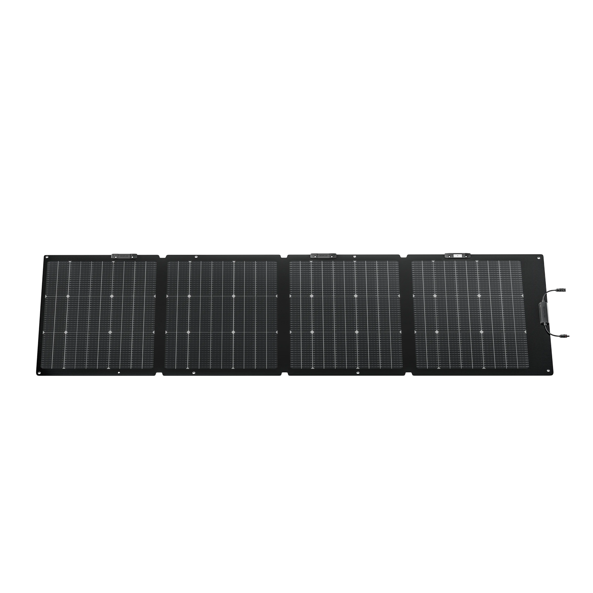 Foldable solar panel on a white background
